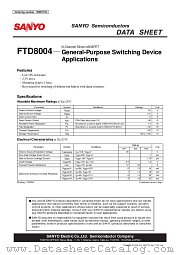 FTD8004 datasheet pdf SANYO