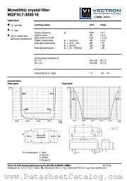 MQF10.7-3000/16 datasheet pdf Vectron