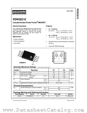 FDW2521C_NL datasheet pdf Fairchild Semiconductor