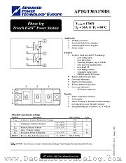 APTGT30A170D1 datasheet pdf Advanced Power Technology