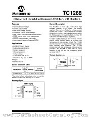 TC1268-2.5VOATR datasheet pdf Microchip