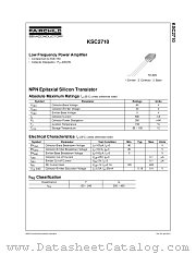 KSC2710 datasheet pdf Fairchild Semiconductor