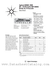 HMMC-3004 datasheet pdf Agilent (Hewlett-Packard)
