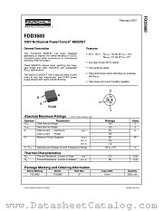 FDD3680_NL datasheet pdf Fairchild Semiconductor