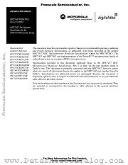 MPC7457 datasheet pdf Freescale (Motorola)
