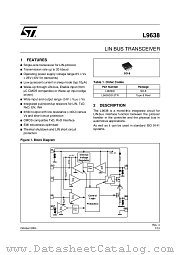 L9638D013TR datasheet pdf ST Microelectronics