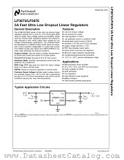 LP3876ESX-2.5 datasheet pdf National Semiconductor