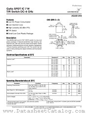 AS230-348 datasheet pdf Skyworks Solutions