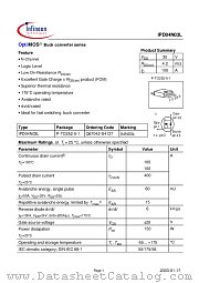 IPD04N03L datasheet pdf Infineon