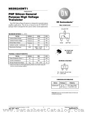 MSB92ASWT1 datasheet pdf ON Semiconductor