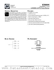 ICS8304I datasheet pdf Texas Instruments