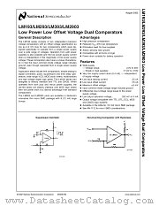 LM393M datasheet pdf National Semiconductor