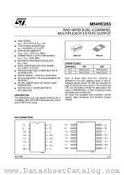 M54HC253K datasheet pdf ST Microelectronics