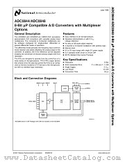 ADC0848CCV datasheet pdf National Semiconductor