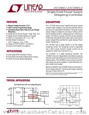LTC2920-2 datasheet pdf Linear Technology