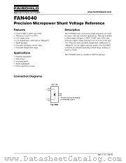 FAN4040BES333X datasheet pdf Fairchild Semiconductor
