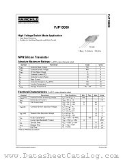 FJP13009TU datasheet pdf Fairchild Semiconductor