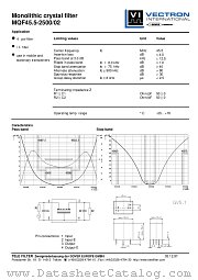 MQF45.5-2500/02 datasheet pdf Vectron