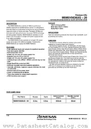 M5M5V5636UG-20 datasheet pdf Renesas