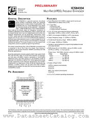 ICS84334 datasheet pdf Texas Instruments