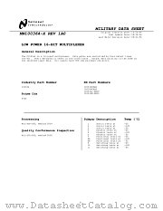 5962-9459201MYA datasheet pdf National Semiconductor