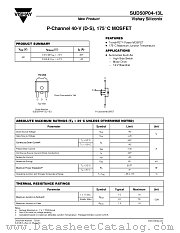 SUD50P04-13L datasheet pdf Vishay