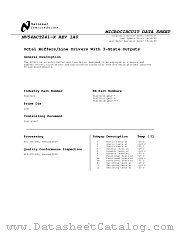 5962-8984701VSA(54ACT241W-QMLV) datasheet pdf National Semiconductor
