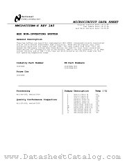 CD4050BMW/883 datasheet pdf National Semiconductor