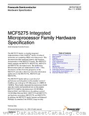 MCF5275 datasheet pdf Freescale (Motorola)