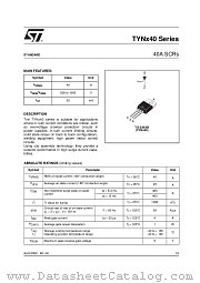 TYN840RG datasheet pdf ST Microelectronics