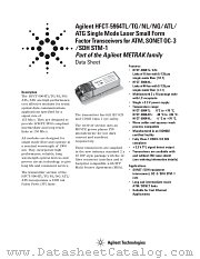 HFCT-5964NG datasheet pdf Agilent (Hewlett-Packard)