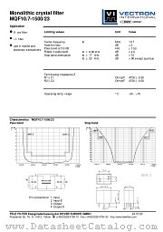 MQF10.7-1500/23 datasheet pdf Vectron