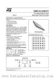 EMIF10-LCD01F1 datasheet pdf ST Microelectronics