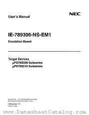 IE-789306-NS-EM1 datasheet pdf NEC