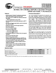 CY7C1465AV25 datasheet pdf Cypress