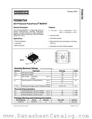 FDS6675A datasheet pdf Fairchild Semiconductor
