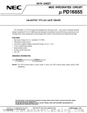 UPD16655P datasheet pdf NEC