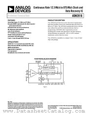 ADN2816ACPZ-500RL7 datasheet pdf Analog Devices