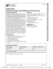 LMH6715EP datasheet pdf National Semiconductor