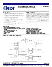 CV123PVG datasheet pdf IDT