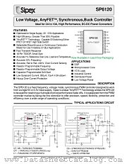 SP6120CY-L/TR datasheet pdf Sipex Corporation