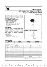 STD20NF06LT4 datasheet pdf ST Microelectronics