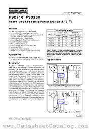 FSD200 datasheet pdf Fairchild Semiconductor