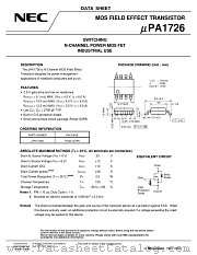 UPA1726G-E1 datasheet pdf NEC
