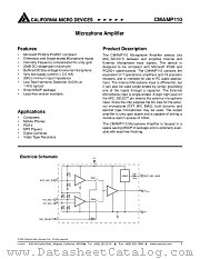 CMAMP110 datasheet pdf California Micro Devices Corp