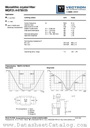 MQF21.4-0750/25 datasheet pdf Vectron