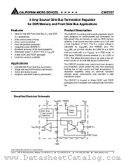 CM3107-00SH datasheet pdf California Micro Devices Corp