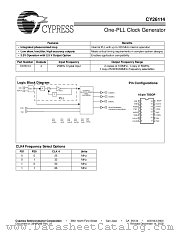 CY26114ZC datasheet pdf Cypress
