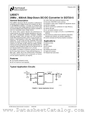 LM3671MFX-1.6 datasheet pdf National Semiconductor
