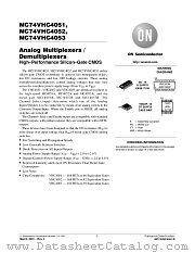 MC74VHC4051DR2 datasheet pdf ON Semiconductor
